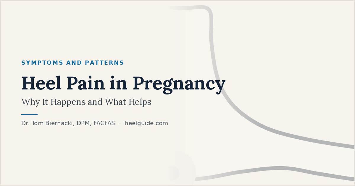 Heel Guide share card: Heel Pain in Pregnancy: Why It Happens and What Helps